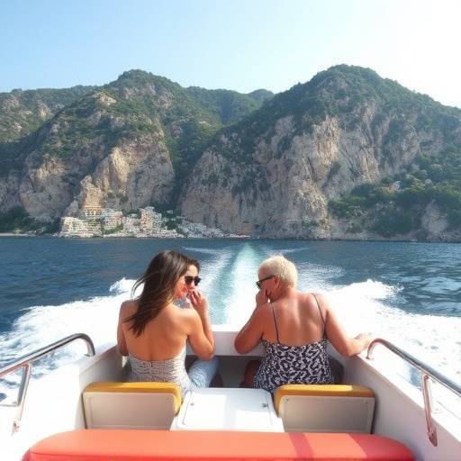 Boat trip along the Amalfi Coast with views of the coastline and cliffs