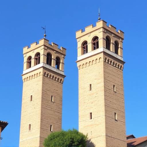 Picturesque view of San Gimignano's towers against a clear blue sky