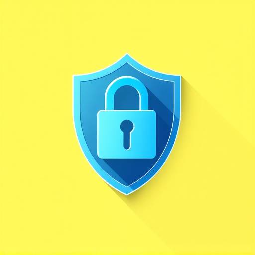 Privacy icon depicting a shield with a lock, symbolizing data protection.